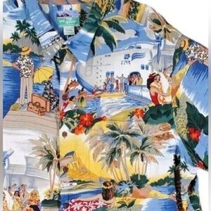Vtg Reyn Spooner Hawaiian Shirt Floral Mens 3XL Multicolor Button Down SS USA